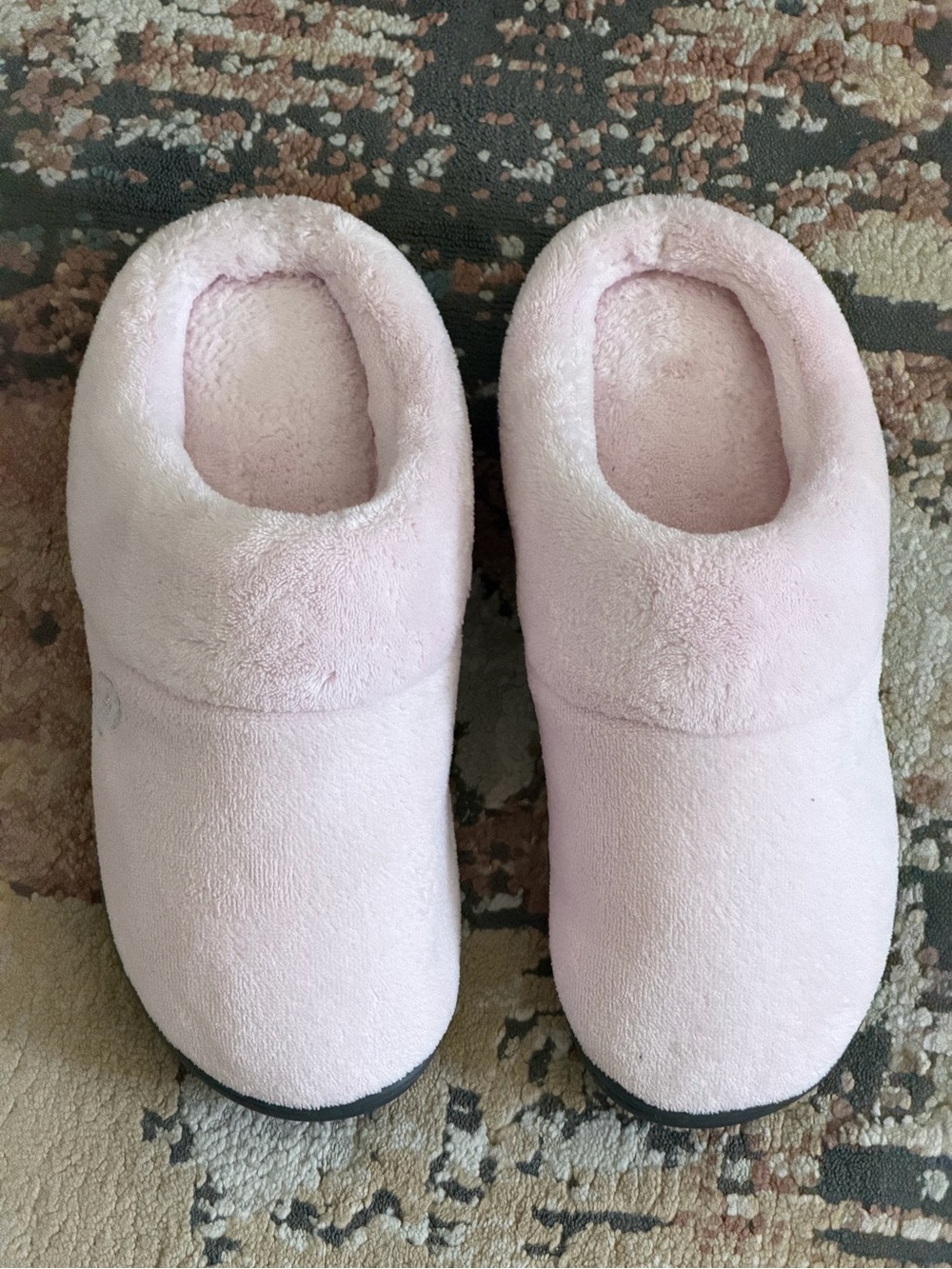 isotoner Gray Machine Washable Slippers - Women's